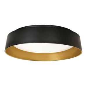 Duncan LED Flush Mount in Black and Gold