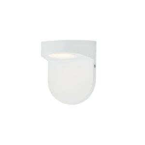 LEDge 1-Light LED Outdoor Wall Sconce in White