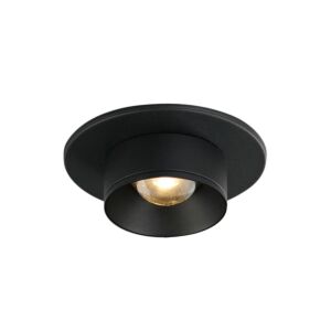 Caldera 1-Light LED Flush Mount in Black