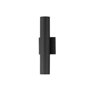 Calibro 2-Light LED Outdoor Wall Sconce in Black