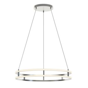 Gemini LED Pendant in Painted Nickel