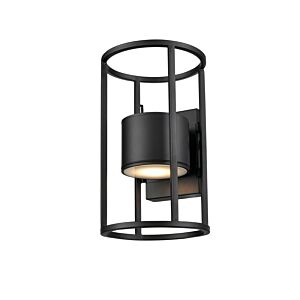 Starline 1-Light Outdoor Wall Sconce in Black