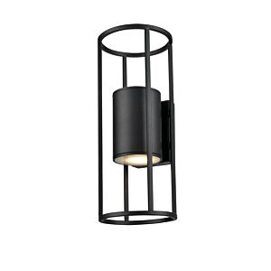 Starline 2-Light Outdoor Wall Sconce in Black