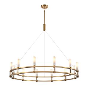 Cardinal 12-Light Chandelier in Brass