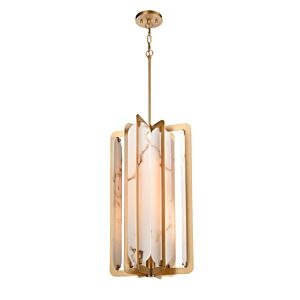 Jasper 4-Light Foyer Pendant in Brass