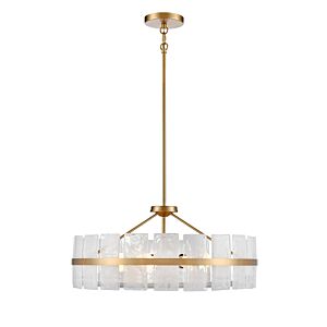 Luna 5-Light Pendant in Brass