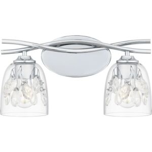 Ansley 2-Light Bathroom Vanity Light in Polished Chrome