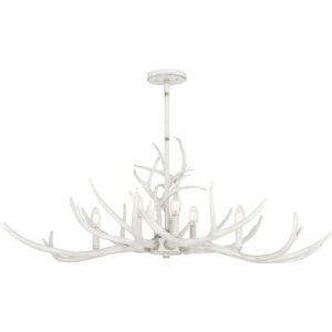 Brosh 6-Light Linear Chandelier in Antique White