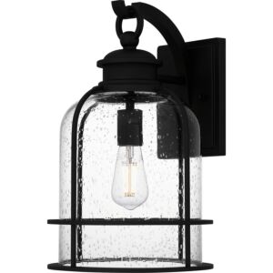 Bowles 1-Light Outdoor Wall Mount in Earth Black