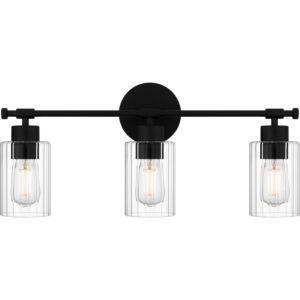 Caputo 3-Light Bathroom Vanity Light in Matte Black