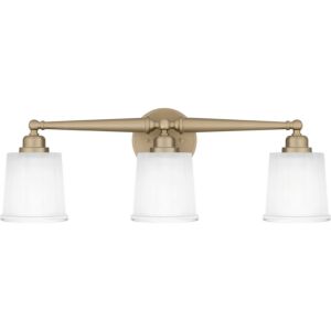 Cecilia 3-Light Bathroom Vanity Light in Bronze Gold