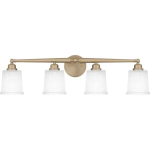 Cecilia 4-Light Bathroom Vanity Light in Bronze Gold