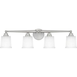 Cecilia 4-Light Bathroom Vanity Light in Brushed Nickel