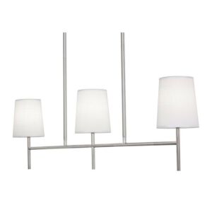 Rose 3-Light Linear Pendant in Satin Nickel