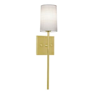 Rose 1-Light Wall Sconce in Satin Brass