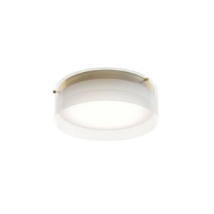 Studio LED Flush Mount in Satin Brass