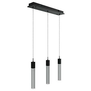 The Original Glacier Snow Avenue 3-Light Flush Mount with Pendant in Black