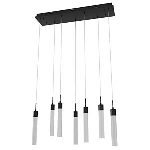 The Original Glacier Snow Avenue 7-Light Pendant in Black