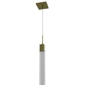 The Original Glacier Snow Avenue 1-Light Pendant in Brushed Brass