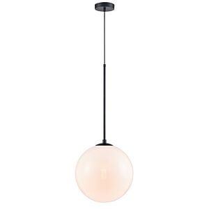 Delilah 1-Light Pendant in Matte Black