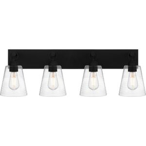 Dacosta 4-Light Bathroom Vanity Light in Earth Black