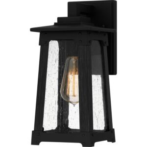 Drescher 1-Light Outdoor Wall Mount in Matte Black