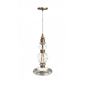 Avra 3-Light LED Pendant in Aged Brass