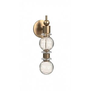 Avra 2-Light LED Wall Sconce in Aged Brass