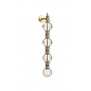 Avra 4-Light LED Wall Sconce in Aged Brass