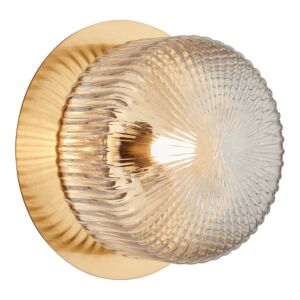 Knobbel 1-Light LED Wall Sconce in Aged Gold Brass