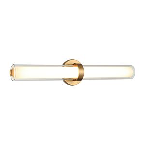 Satchie 1-Light LED Wall Sconce in Aged Gold Brass