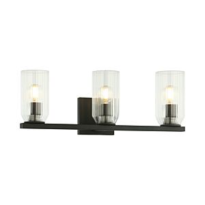 Westlock 3-Light Wall Sconce in Matte Black