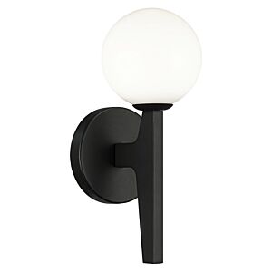 Scriben 1-Light LED Wall Sconce in Matte Black