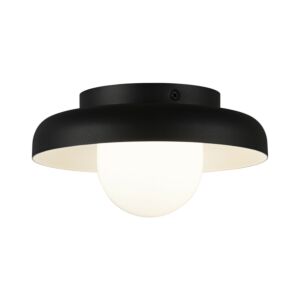 Creston 1-Light LED Ceiling Mount in Matte Black