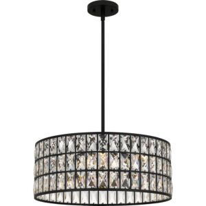 Gibson 4-Light Pendant in Matte Black