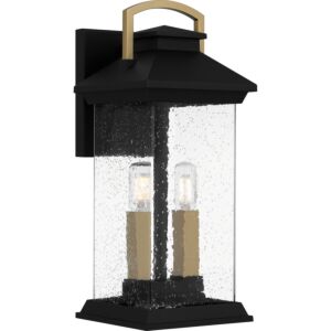 Henderson 2-Light Outdoor Wall Mount in Earth Black