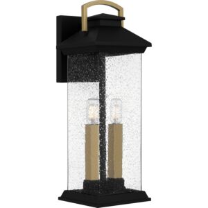 Henderson 2-Light Outdoor Wall Mount in Earth Black