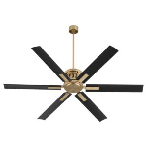 Zeus 65" Patio Fan in Aged Brass