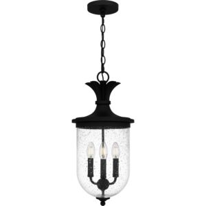 Havana 3-Light Outdoor Hanging Lantern in Earth Black