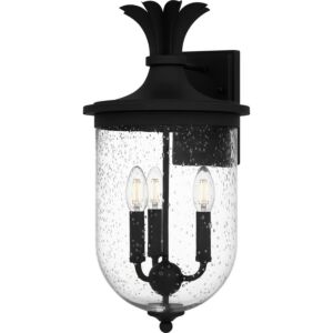 Havana 3-Light Outdoor Wall Mount in Earth Black