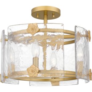 Four Light Semi Flush Mount by Quoizel