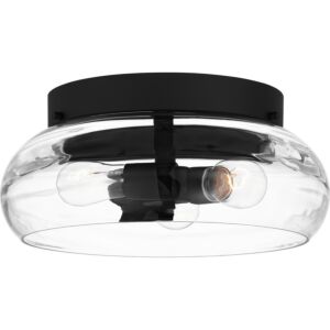 Lucy 3-Light Flush Mount in Matte Black