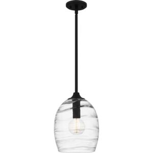 Lucy 1-Light Pendant in Matte Black