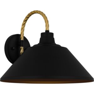 Longshore 1-Light Outdoor Lantern in Matte Black