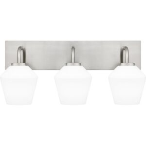 Nielson 3-Light Bathroom Vanity Light in Brushed Nickel