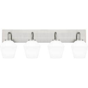 Nielson 4-Light Bathroom Vanity Light in Brushed Nickel