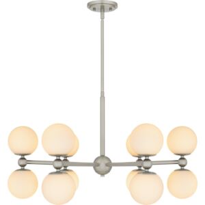 Elser 12-Light Chandelier in Brushed Nickel