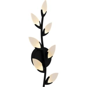 Flores 7-Light LED Wall Sconce in Matte Black