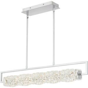 Klass LED Linear Chandelier in Polished Chrome