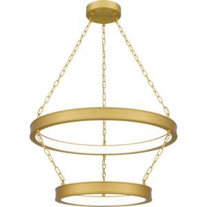 Ozara LED Pendant in Antique Brass